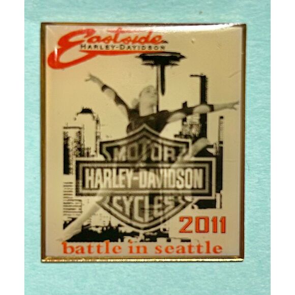 2011 Eastside Harley-Davidson - Battle in Seattle HD Motorcycles Logo Pin - Picture 1 of 3
